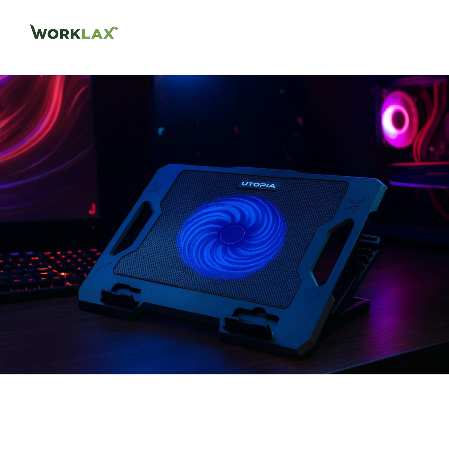 2 in 1 Laptop Fan & Adjustable stand