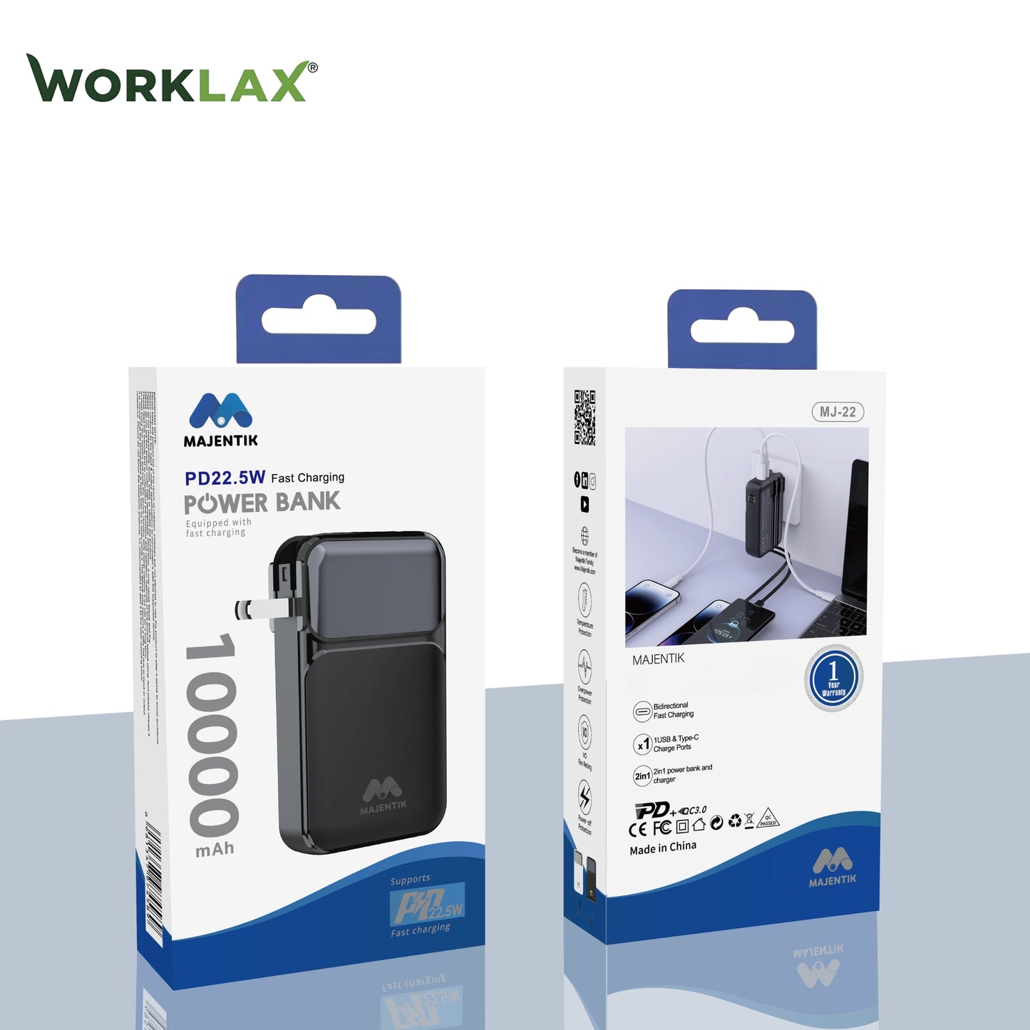 Power Bank MJ-22 10000mAh - Equipped with Fast Charging