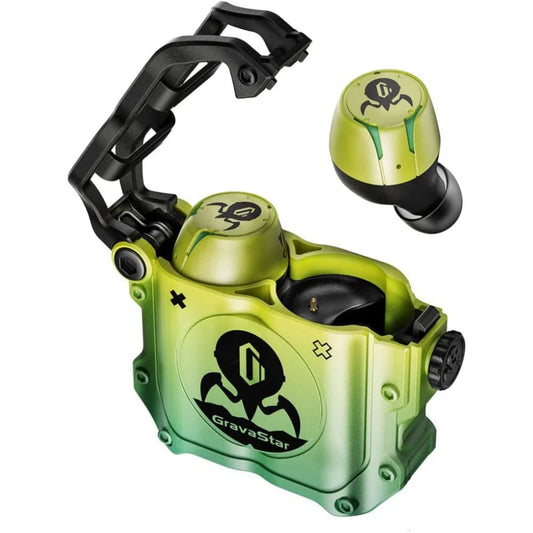 GravaStar Sirius P7 In-Ear  Earbuds, Noise Cancellation, Up to 16 Hours - Neon Green