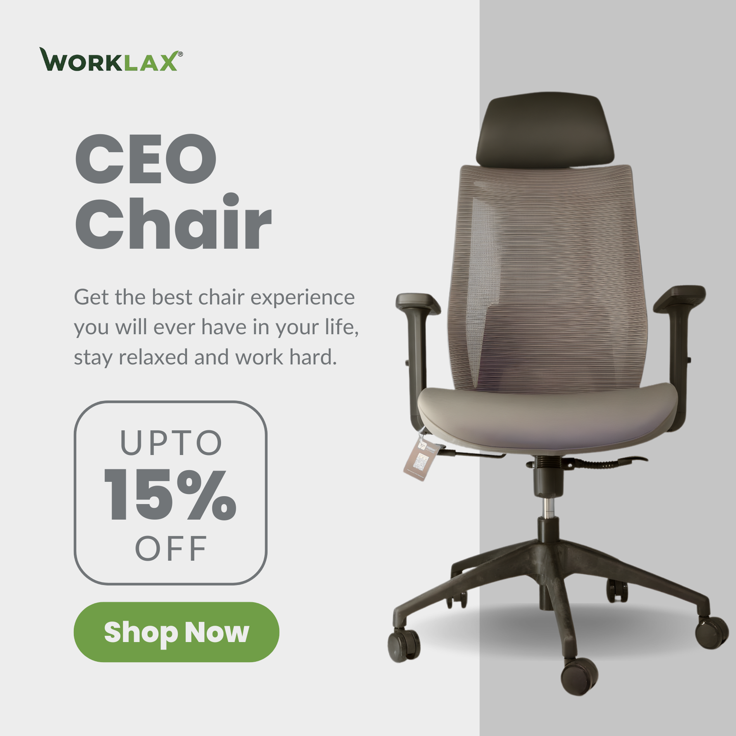 CEO Fancy chair - Gray