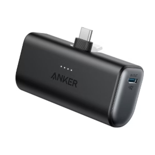 Anker Mini Portable Charger with Built-In Foldable USB-C Connector