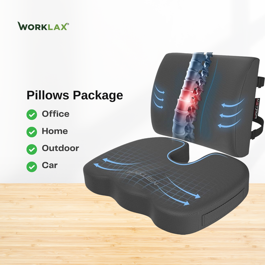 Pillows Package ( Back - Seat )  باقة وسادة الظهر والمقعد من الميموري فوم