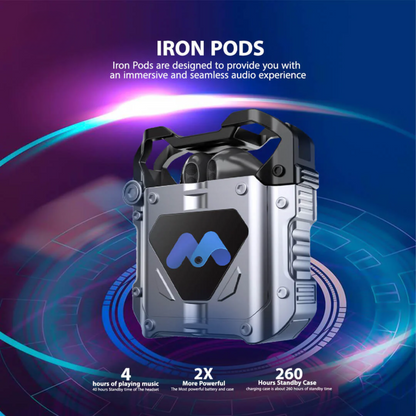 Majentik Iron pods- Wireless Earphones with a Futuristic Design IRON Pods