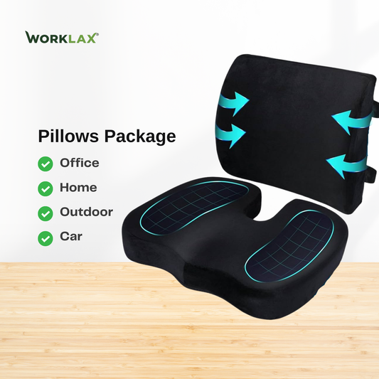 Pillows Package ( Back - Seat )  باقة وسادة الظهر والمقعد من الميموري فوم