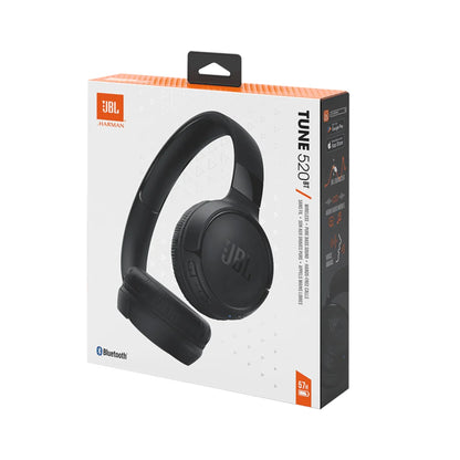 JBL Tune 520BT Wireless On-Ear Headphones with Purebass Sound