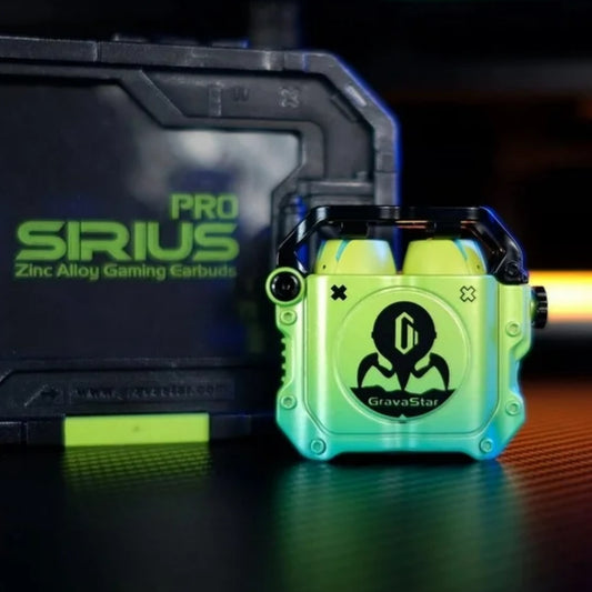 GravaStar Sirius P7 In-Ear  Earbuds, Noise Cancellation, Up to 16 Hours - Neon Green