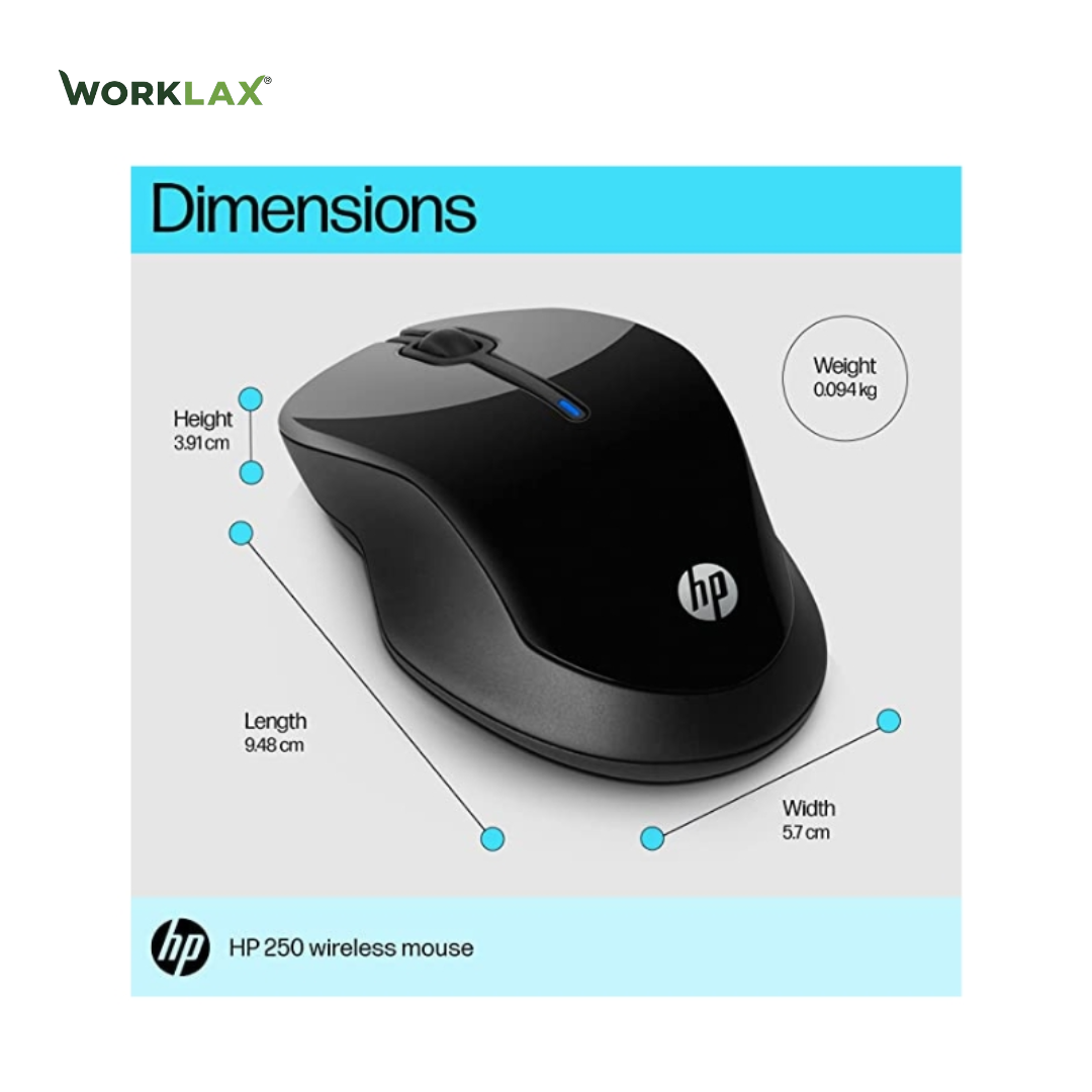 HP Wireless Dual Mouse 250 (1600 DPI)