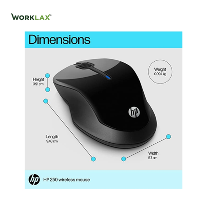 HP Wireless Dual Mouse 250 (1600 DPI)