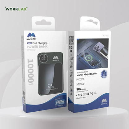 2 in 1 Power Bank & Wireless charger - 10000mAh | 15w