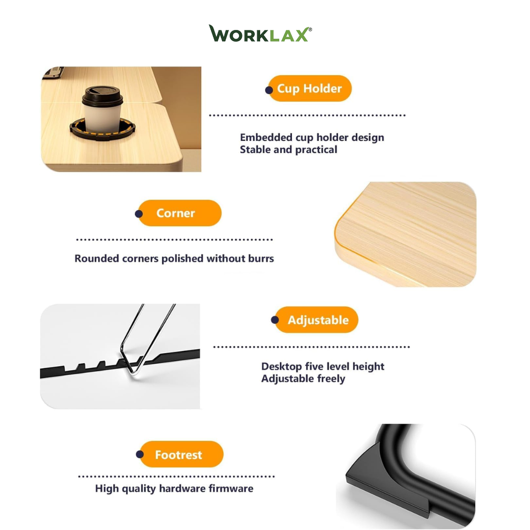 Woody Table – Adjustable Laptop Desk for Bed & Couch