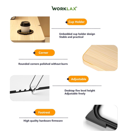 Woody Table – Adjustable Laptop Desk for Bed & Couch