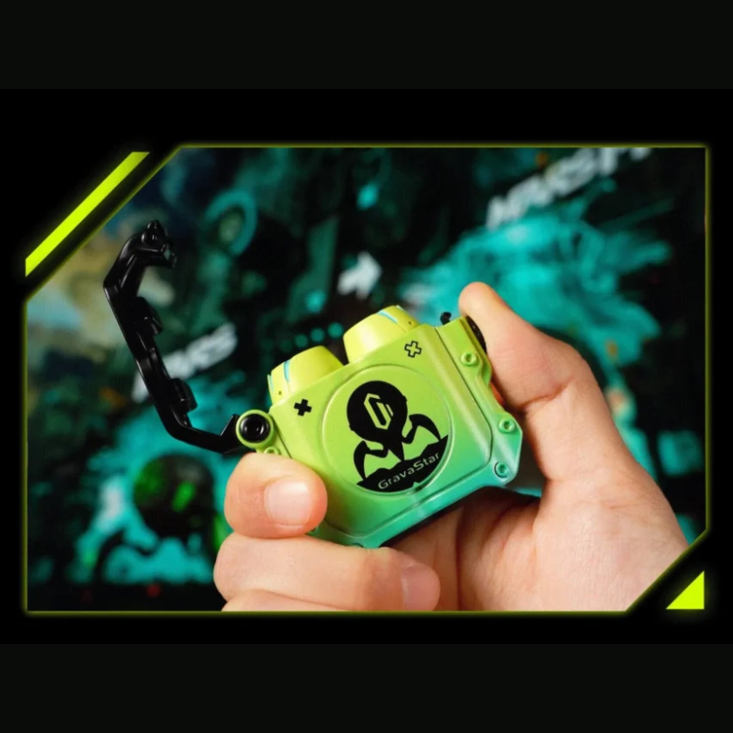 GravaStar Sirius P7 In-Ear  Earbuds, Noise Cancellation, Up to 16 Hours - Neon Green