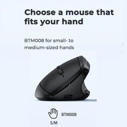 ERGONOMIC WIRELESS MOUSE - DUAL MODE ( BTM008)