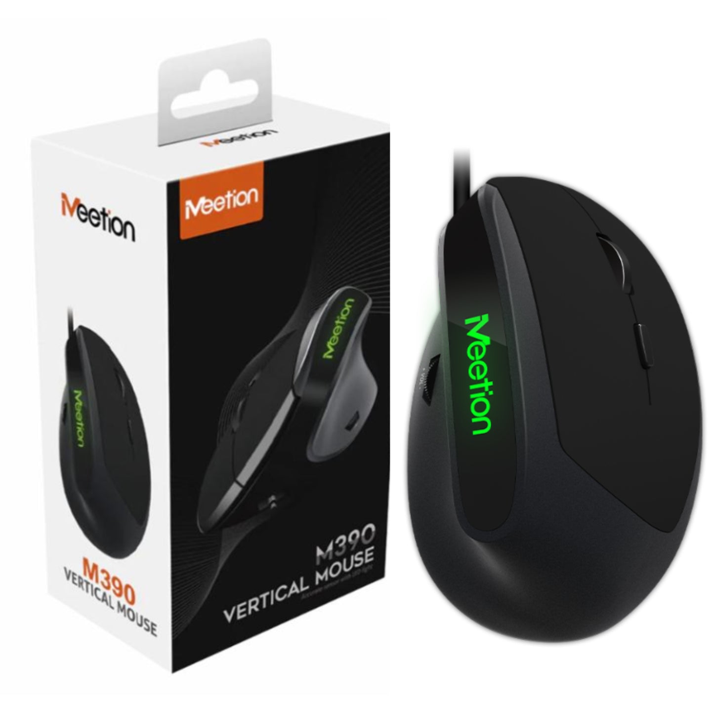 Meetion M390 Vertical Mouse ( Wired )