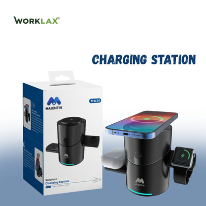 Majentik MW20 3-in-1 Wireless Charging Station
